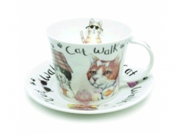 Animal Cat Walk Fine Bone China