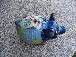 Sparschwein blau