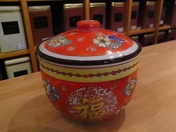  Porzellan Teedose 200-250g rot