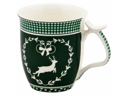 Tasse Hirsch gr�n