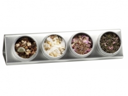   Dosendisplay silber Teedosen 2 Stück