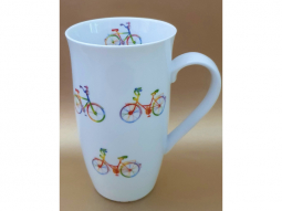   Henkelbecher "Regenbogen Fahrrad" 0,5l