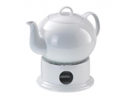 Porzellan - Kanne weiß