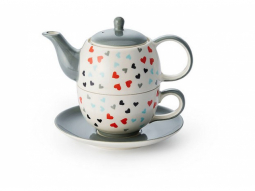 Tea for one Set "Hearts"