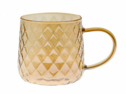 Glasbecher 'Sanna' 380 ml bernstein 