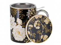 Porzellan Deckelbecher 'Art Deco & Flo..