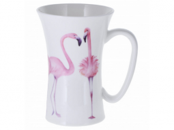    Fine Bone China Megamug 'Flamingo' ..