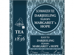 Pyramiden-Teebeutel  Schwarzer Tee Darjeeling Margaret´s Hope TGFOP1 a)3g