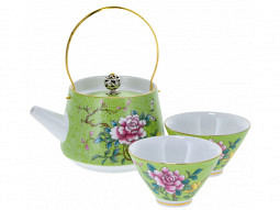 Gongfu Teeset 'Yazhen' hellblau, hellg..