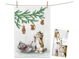  Geschirrtuch Christmas Cats